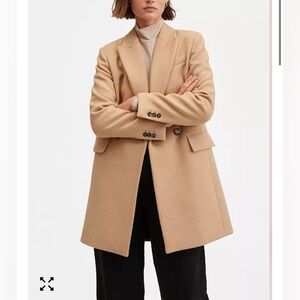 MANGO Lapel Wool Coat